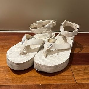 White Platform Tevas